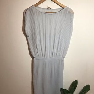 Gray pleated dress